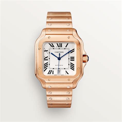 cartier watch rose gold|solid gold cartier watch.